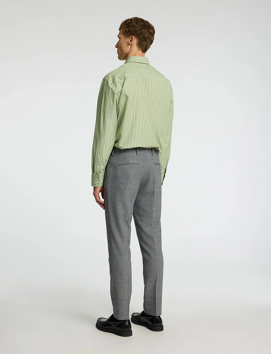 Selected - SLMSLIM-OASIS LINEN TRS NOOS - jakkesætbukser i hør - grey - 2