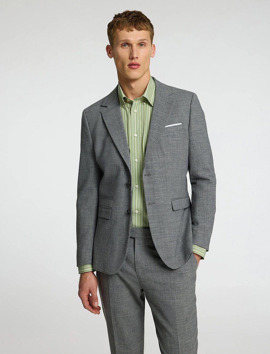 Selected - SLMSLIM-OASIS LINEN TRS NOOS - jakkesætbukser i hør - grey - 3