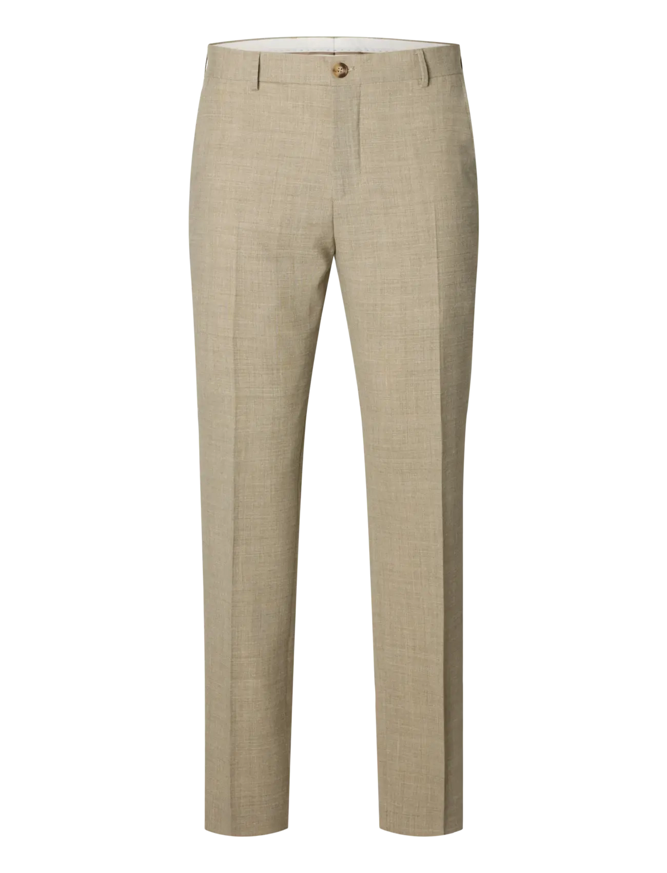 SELECTED Slmslim-Oasis Linen Trs Noos Beige - 46 - Herren