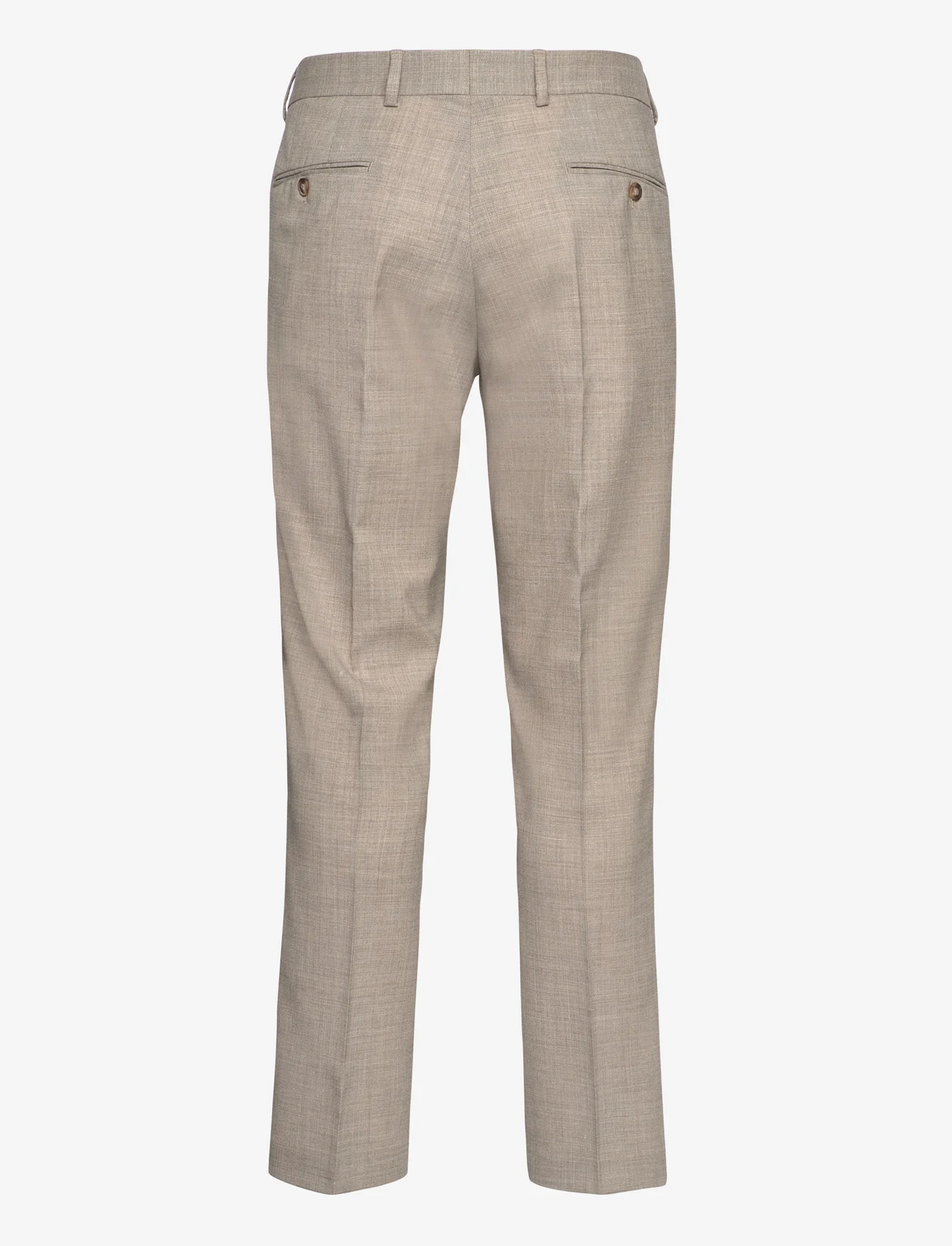 Selected Homme - SLHSLIM-OASIS LINEN TRS NOOS - jakkesætsbukser - sand - 1