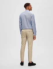 Selected Homme - SLHSLIM-OASIS LINEN TRS NOOS - kostymbyxor - sand - 3