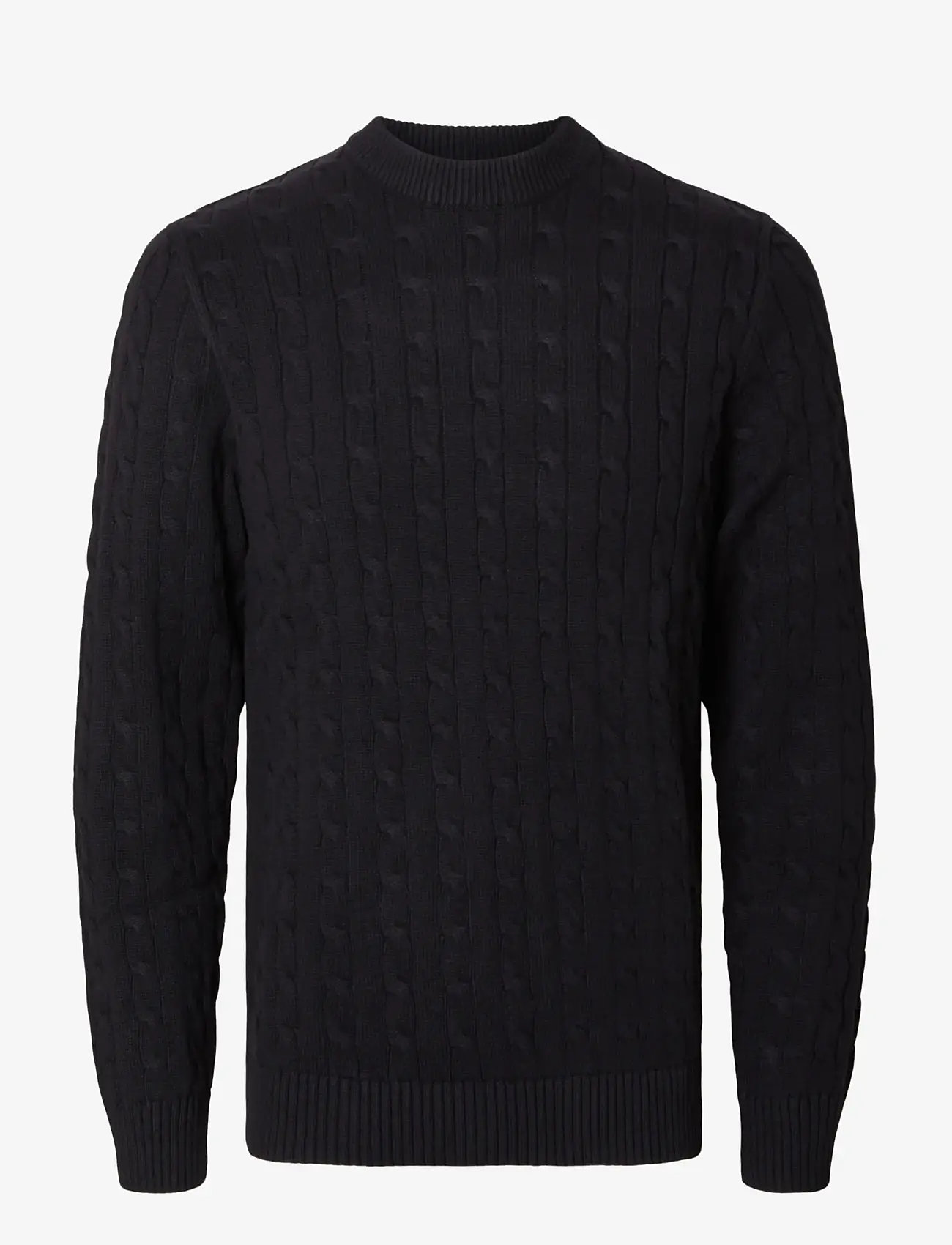Selected - SLHRYAN STRUCTURE CREW NECK - trøjer - black - 1