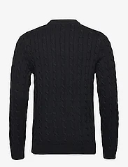 Selected Homme - SLHRYAN STRUCTURE CREW NECK W - knitted round necks - black - 1