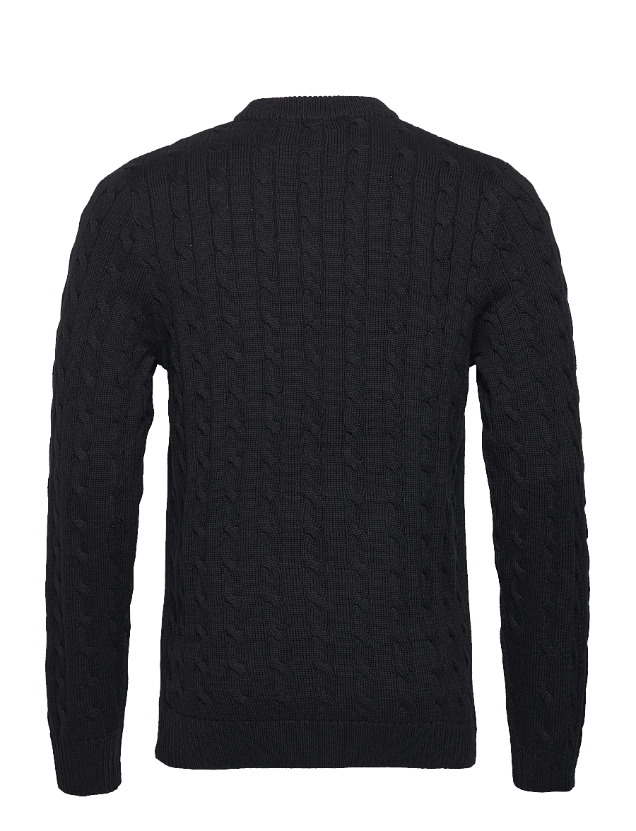 Selected - SLHRYAN STRUCTURE CREW NECK - rund hals - black - 2