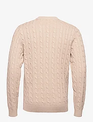 Selected Homme - SLHRYAN STRUCTURE CREW NECK W - knitted round necks - bone white - 1