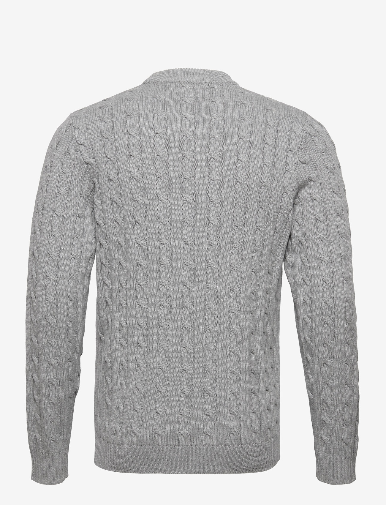 Selected - SLHRYAN STRUCTURE CREW NECK - rund hals - medium grey melange - 2