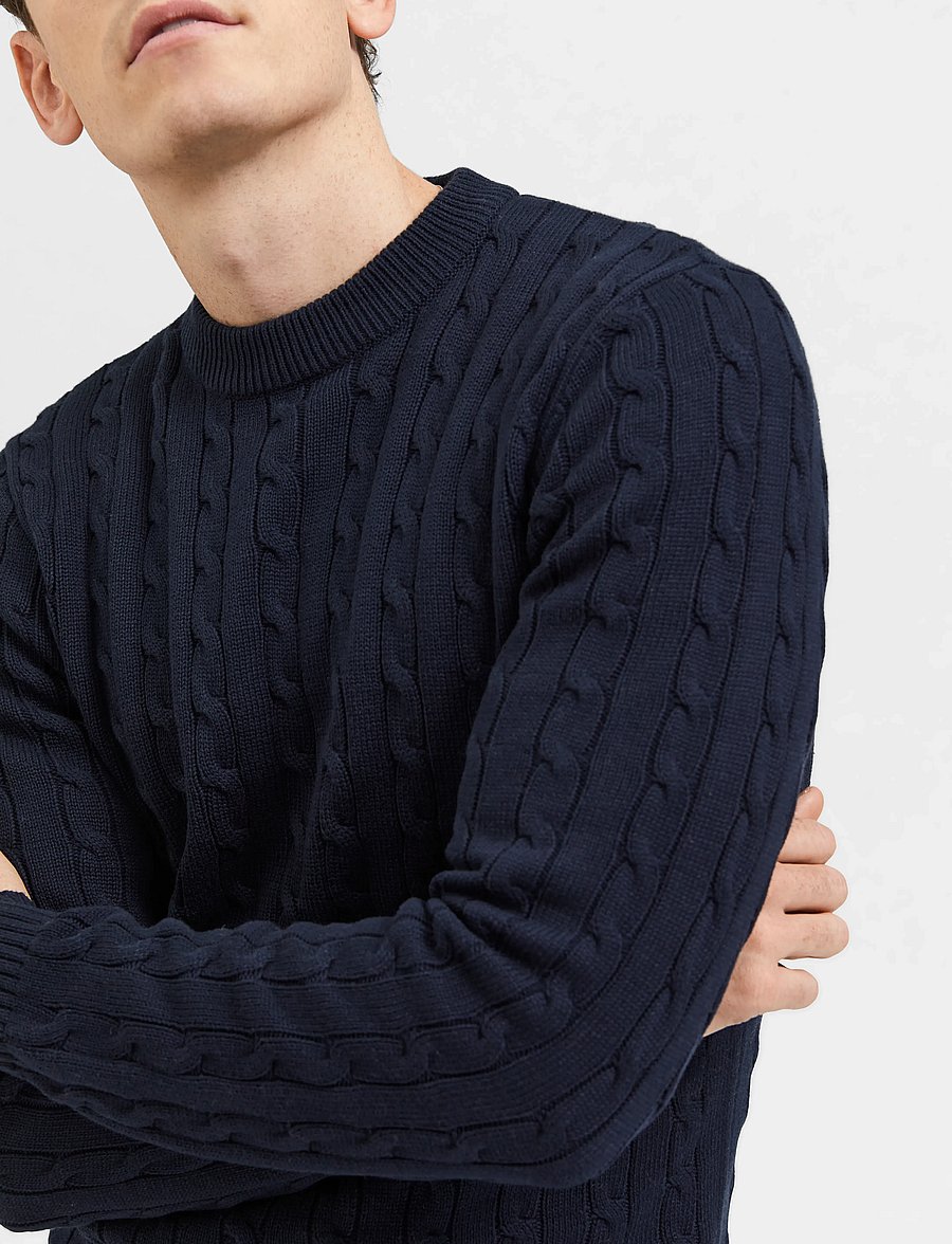 Selected - SLHRYAN STRUCTURE CREW NECK - rund hals - sky captain - 5