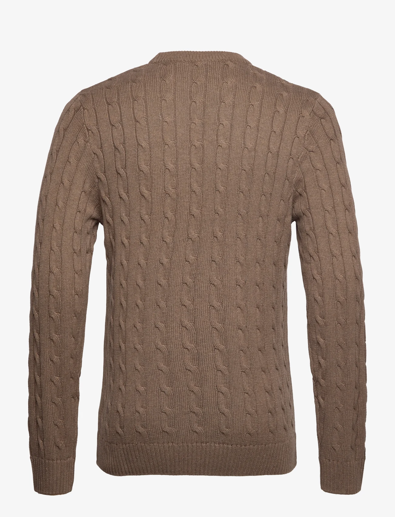 Selected Homme - SLHRYAN STRUCTURE CREW NECK W - perusneuleet - teak - 1