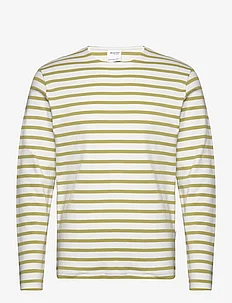 SLHBRIAC STRIPE LS O-NECK TEE, Selected Homme