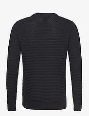 Selected Homme - SLHREMY LS KNIT ALL STU CREW NECK W CAMP - perusneuleet - black - 1