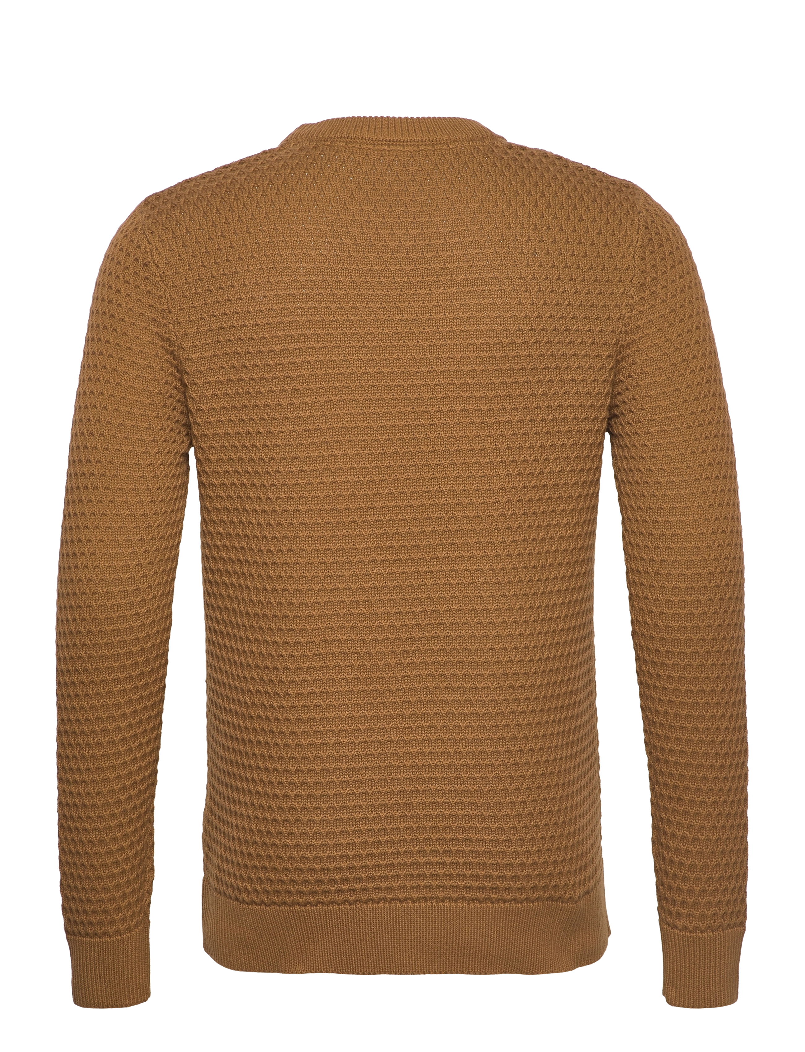 Selected Homme - SLHREMY LS KNIT ALL STU CREW NECK W CAMP - breen - 1