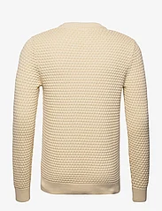 Selected Homme - SLHREMY LS KNIT ALL STU CREW NECK W CAMP - stickade basplagg - cloud cream - 1