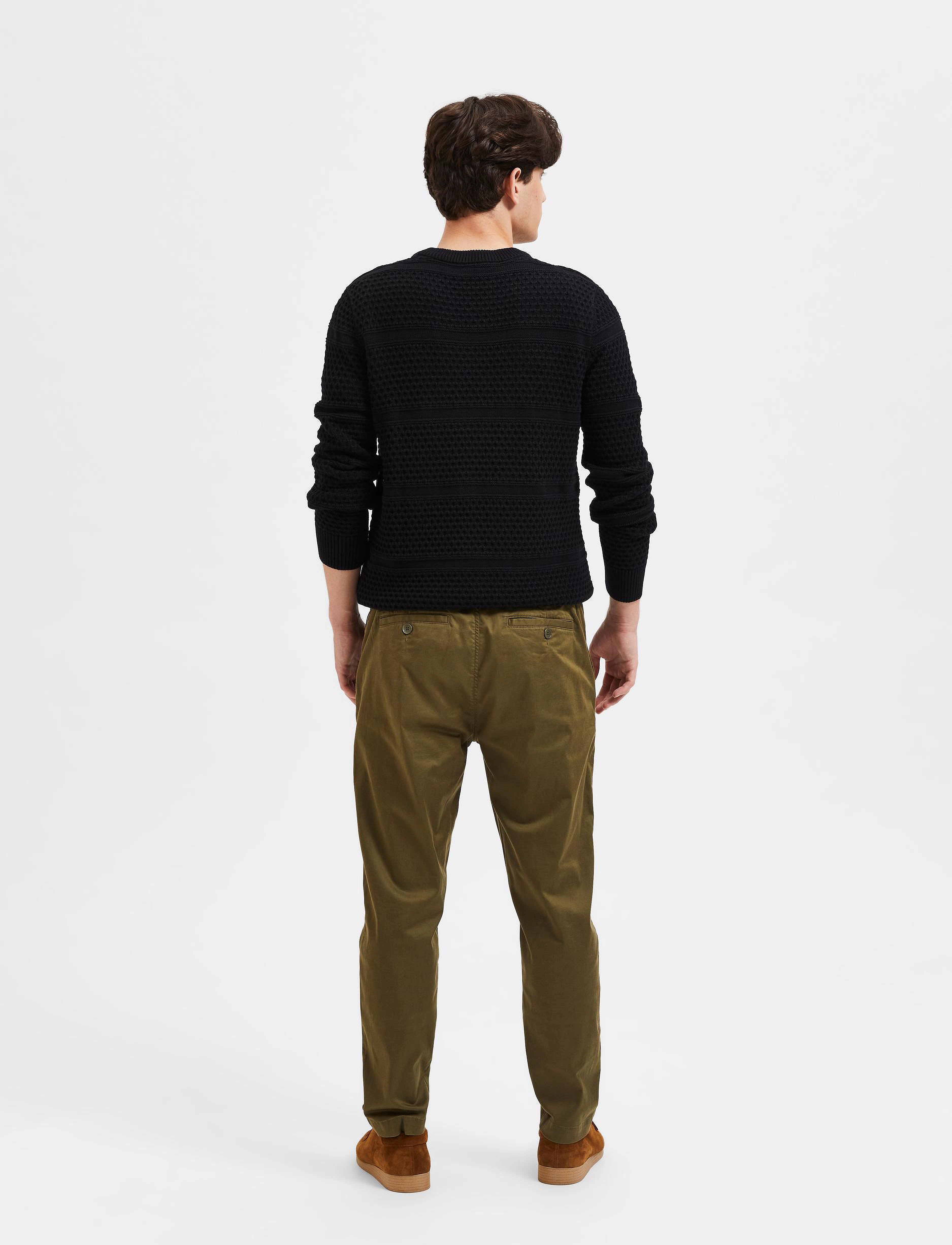 Selected Homme - SLH SLIM-TAPERED OROS PANT W - burnt olive - 2