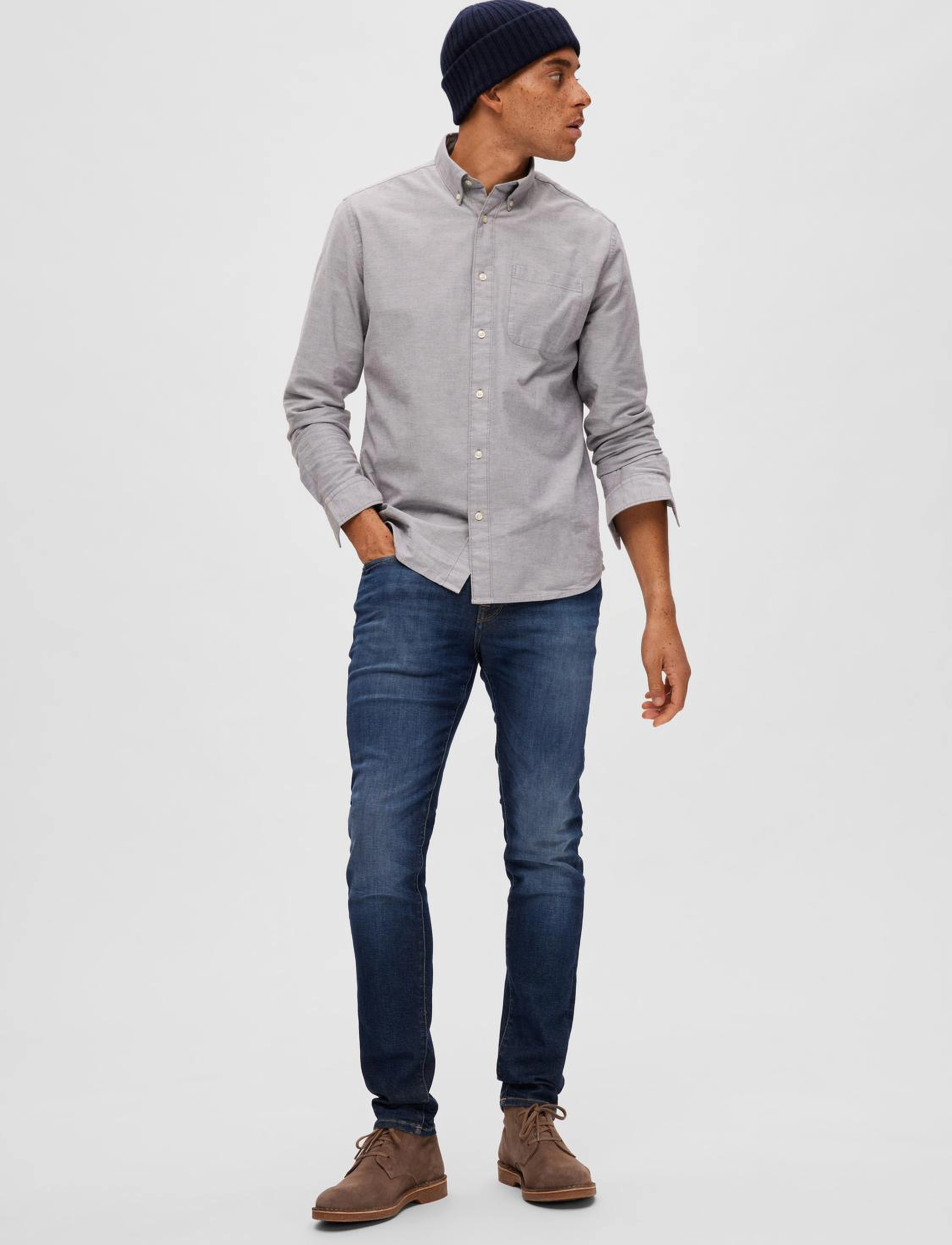 Selected - SLH175-SLIMLEON 31604 D.BLUE SOFT NOOS - dark blue denim - 5