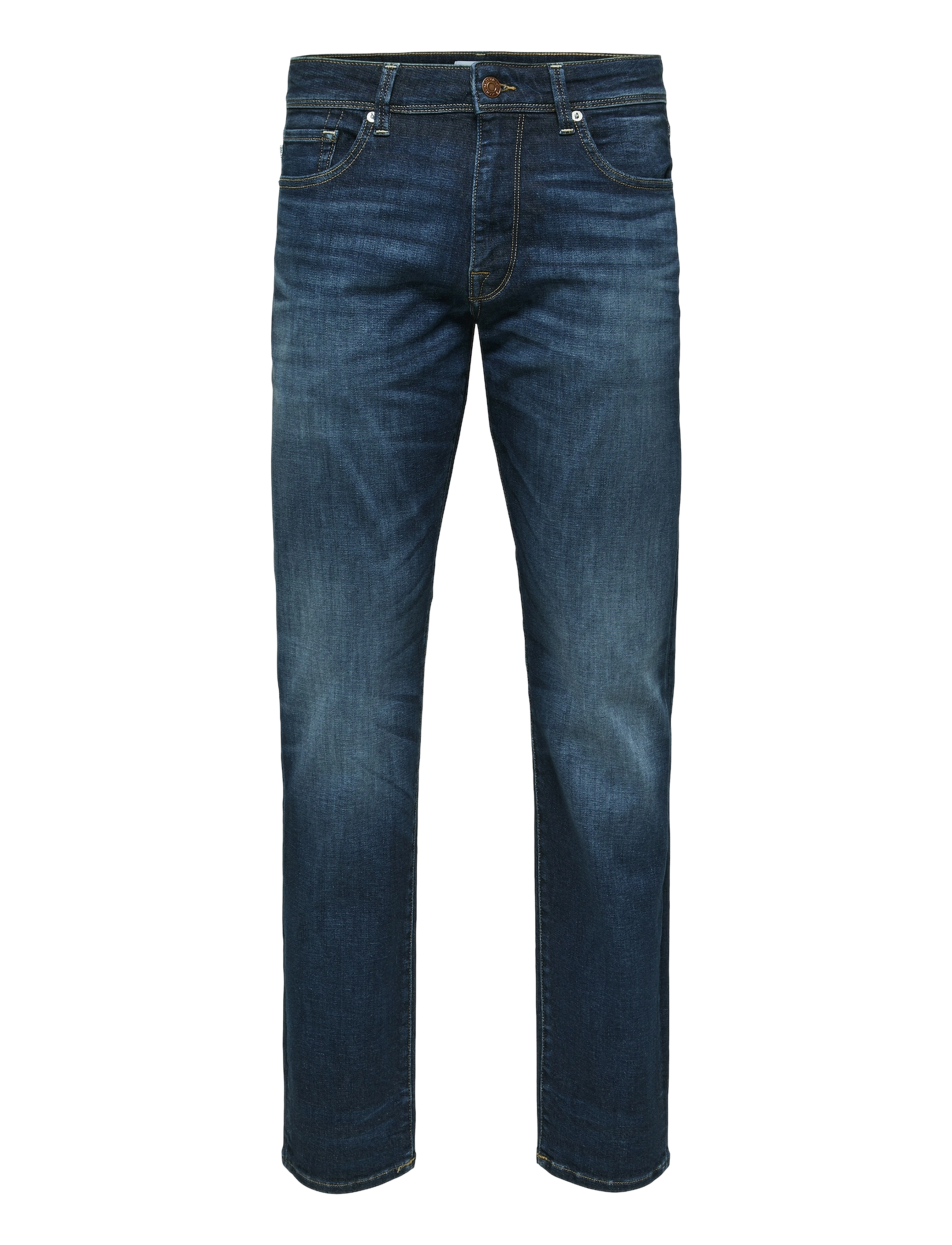 Selected - SLH196-STRAIGHTSCOTT 31604 D.BLUE NOOS - dark blue denim - 1