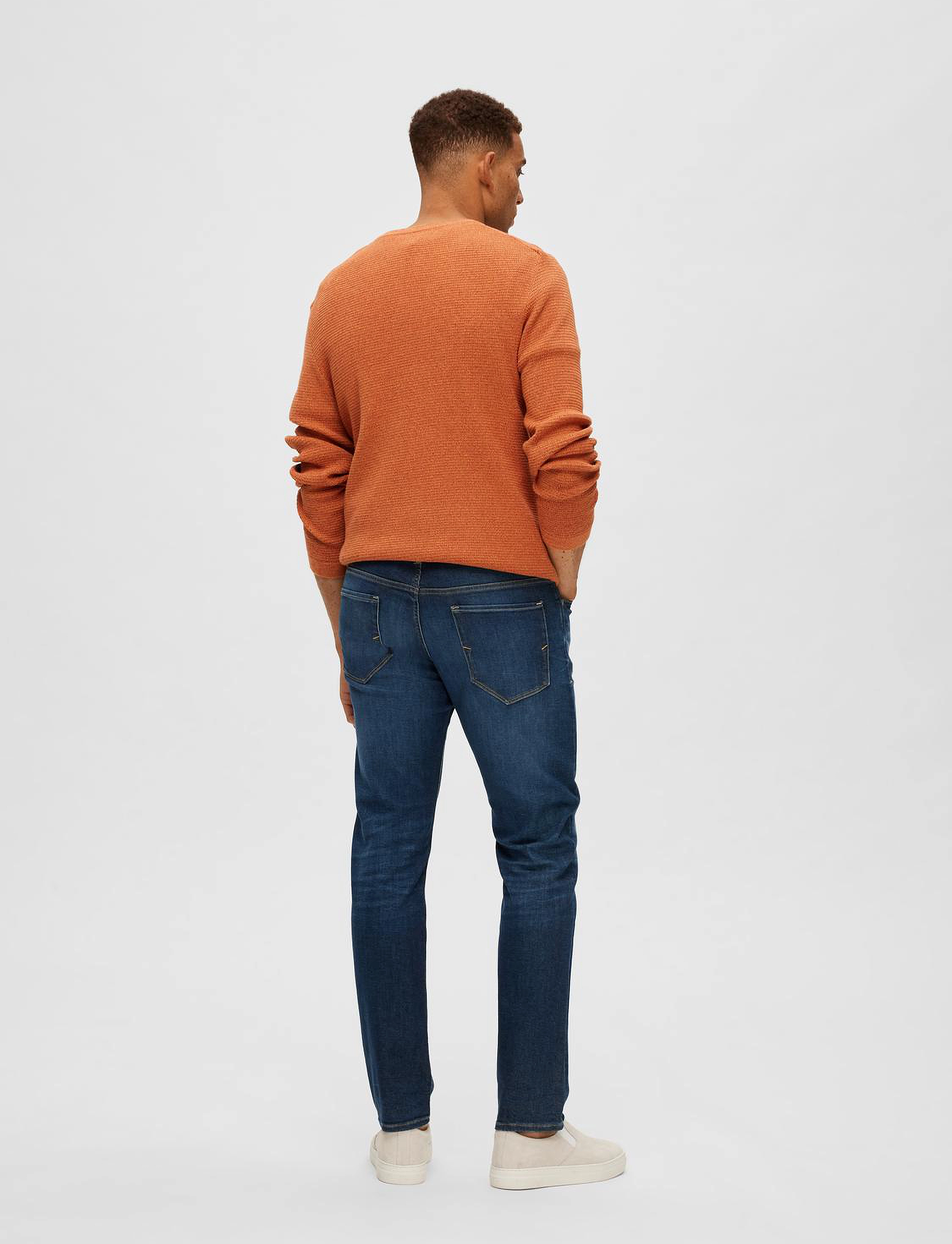 Selected - SLH196-STRAIGHTSCOTT 31604 D.BLUE NOOS - dark blue denim - 3