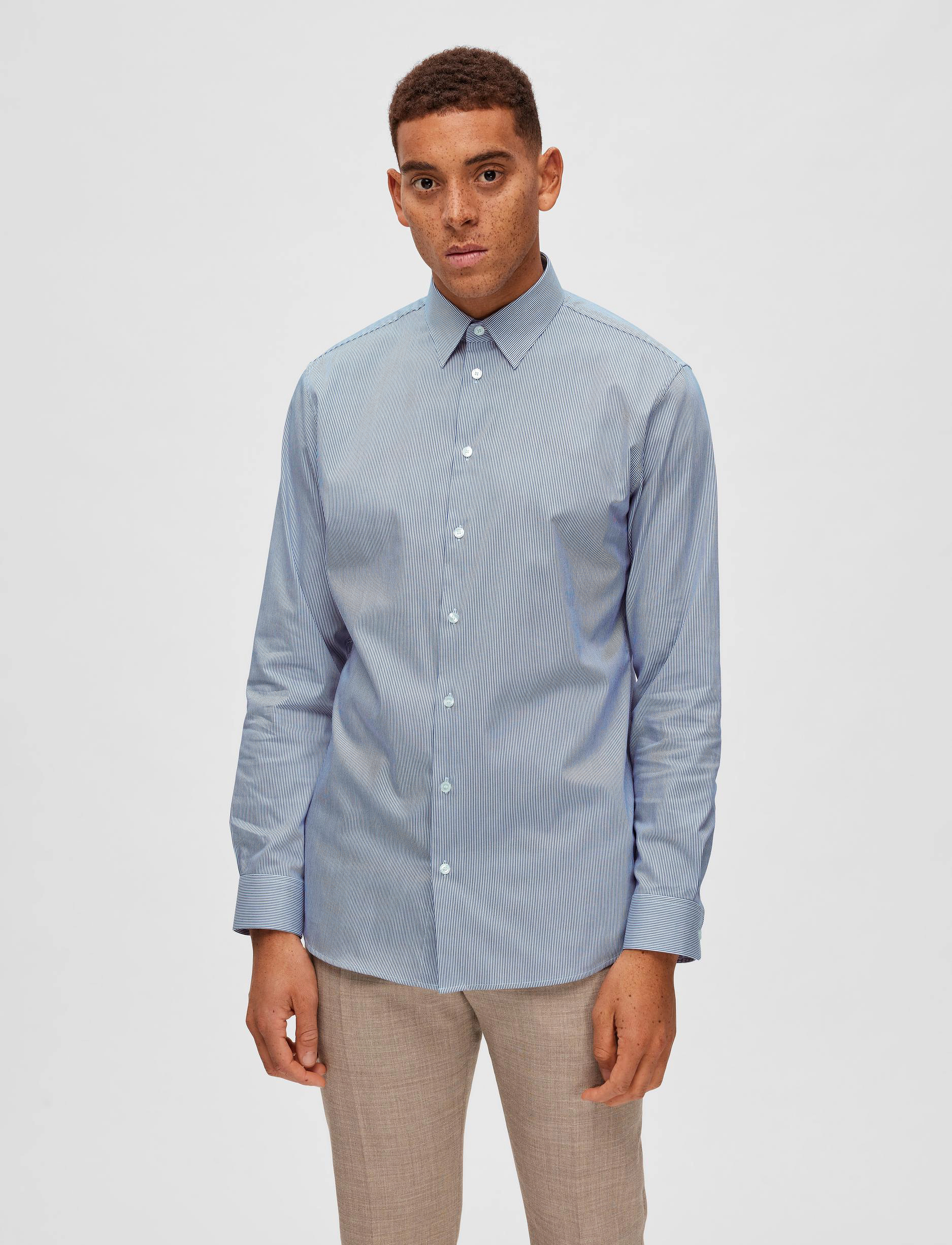 Selected Homme - SLHSLIMNATHAN-STRIPE SHIRT LS NOOS - deep ultramarine - 2