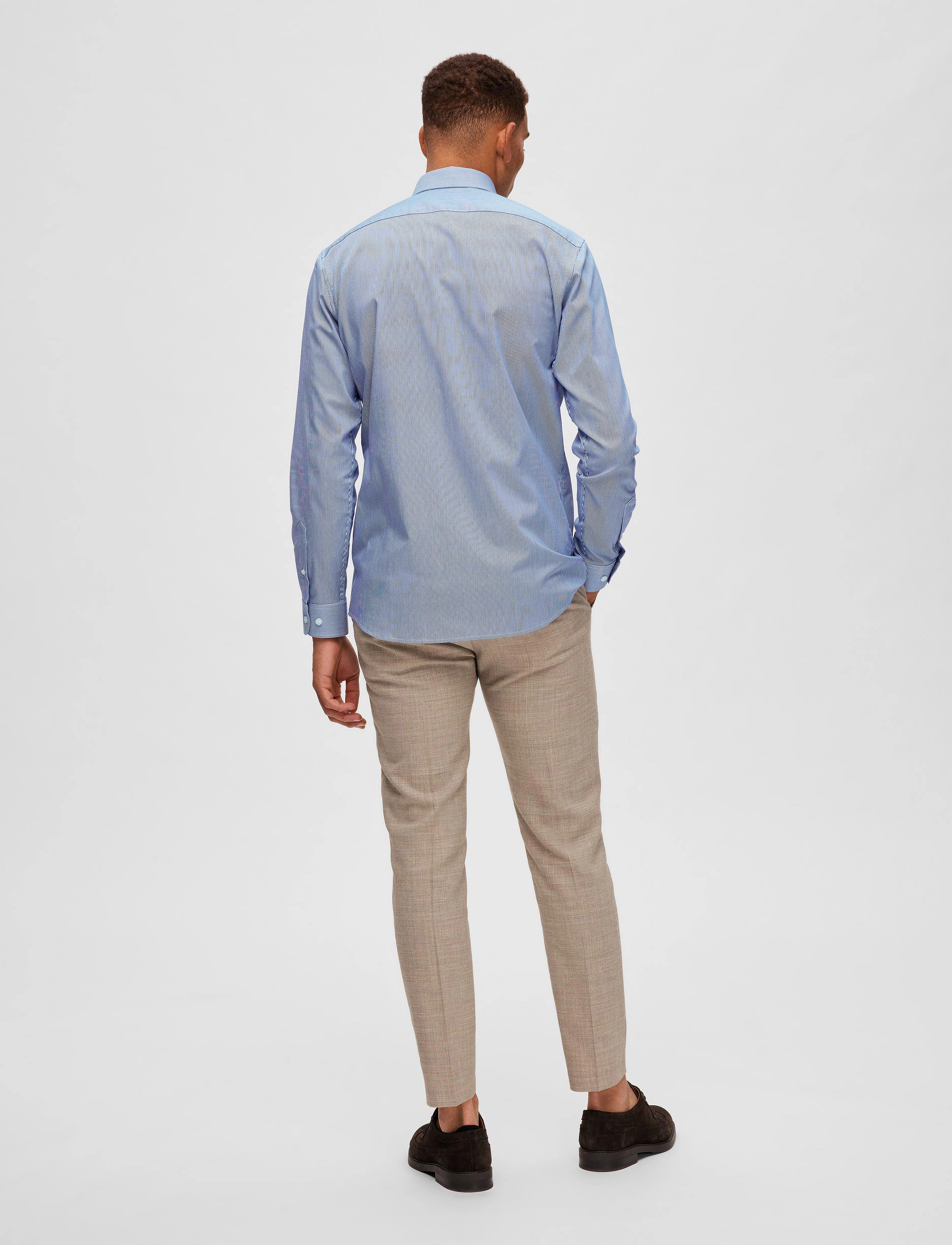 Selected Homme - SLHSLIMNATHAN-STRIPE SHIRT LS NOOS - deep ultramarine - 3