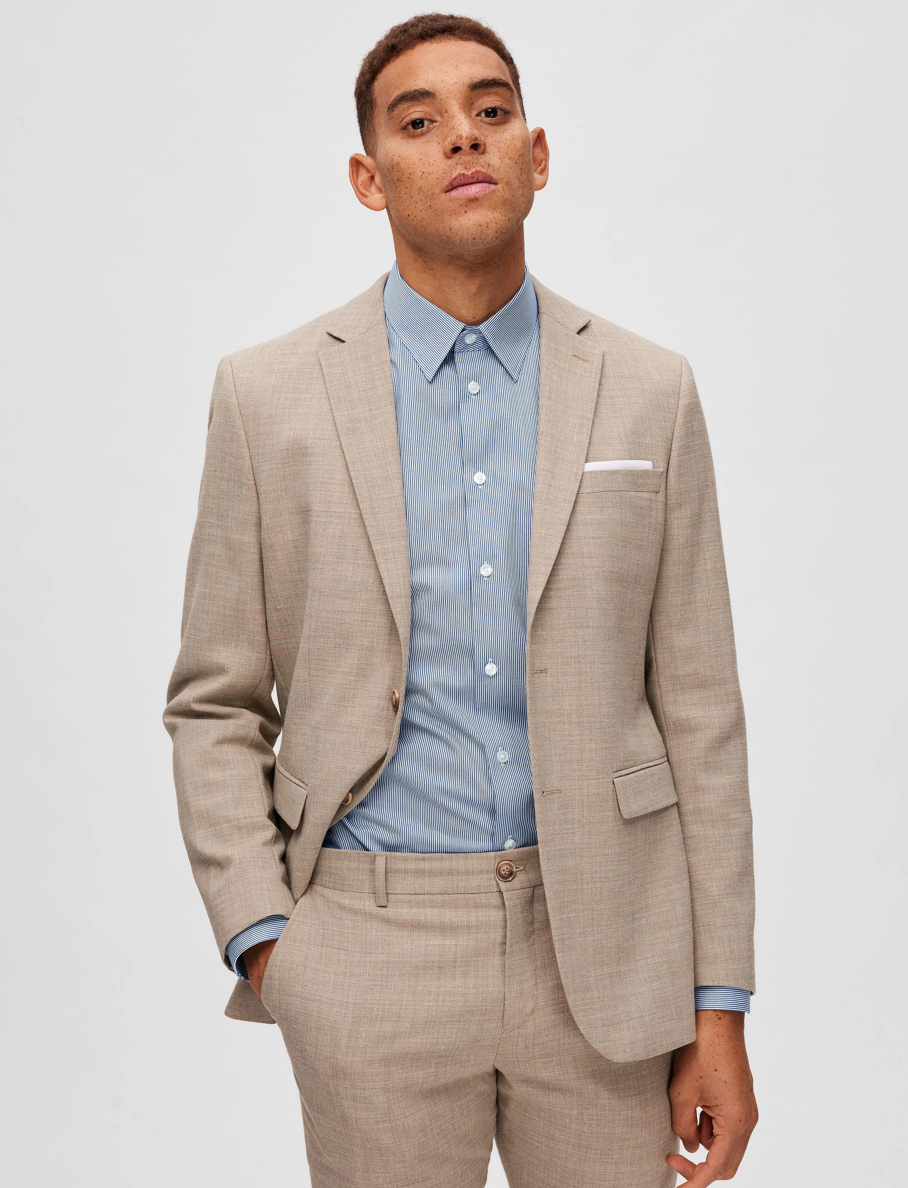 Selected Homme - SLHSLIMNATHAN-STRIPE SHIRT LS NOOS - deep ultramarine - 5