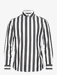 Selected Homme - SLHREGREDSTER SHIRT STRIPE LS W - casual overhemden - black - 0