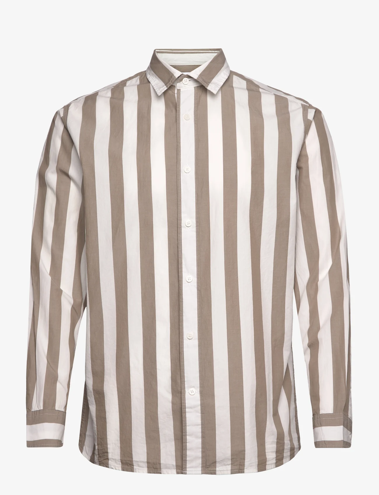 Selected Homme - SLHREGREDSTER SHIRT STRIPE LS W - casual overhemden - vetiver - 0