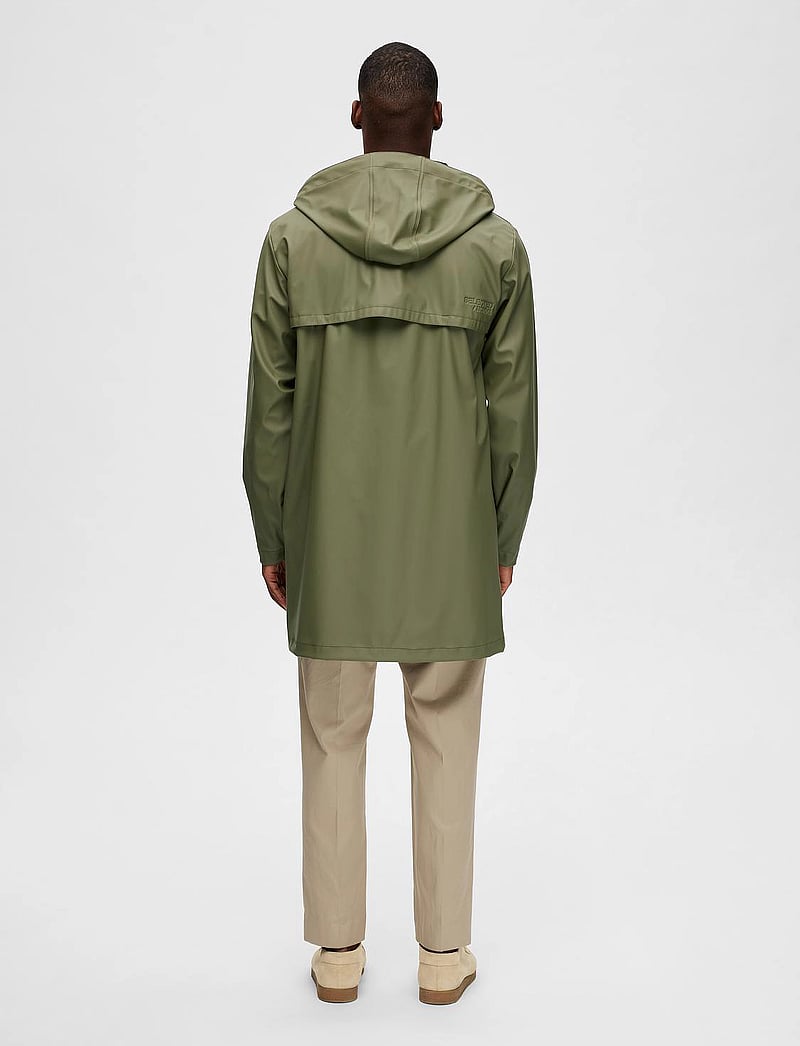 Selected - SLHMAGNUS RAIN JKT - regnjakker - deep lichen green - 2