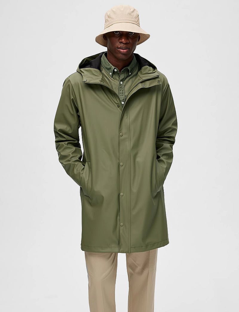 Selected - SLHMAGNUS RAIN JKT - regnjakker - deep lichen green - 3