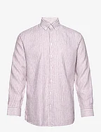 SLHREGPURE-LINEN SHIRT LS BUTTON DOWN B - WISTFUL MAUVE