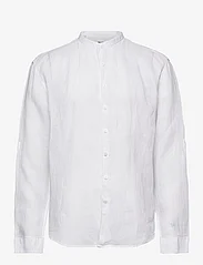 Selected Homme - SLHREGKYLIAN-LINEN SHIRT LS BAND - linneskjortor - bright white - 0