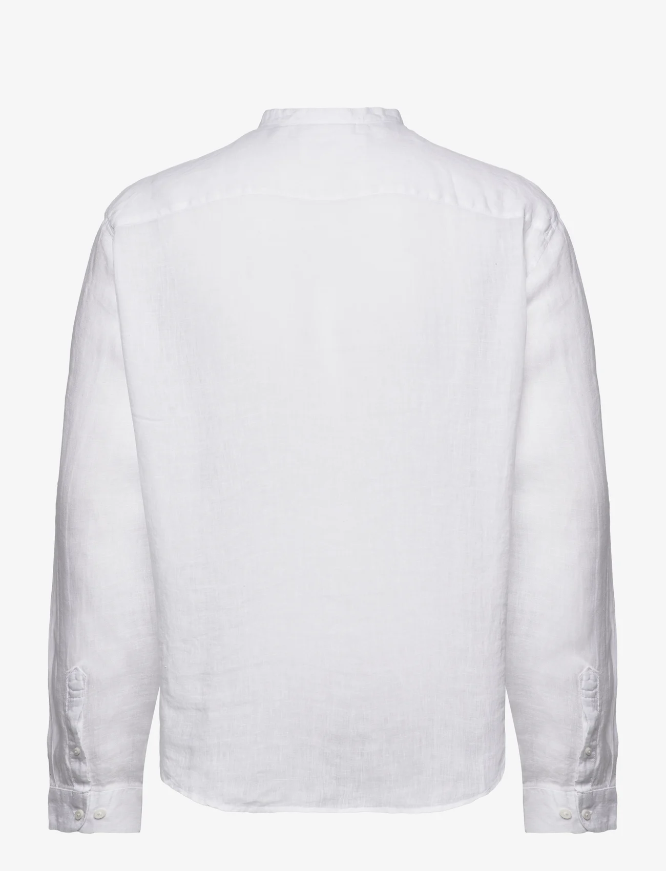 Selected Homme - SLHREGKYLIAN-LINEN SHIRT LS BAND - linen shirts - bright white - 1