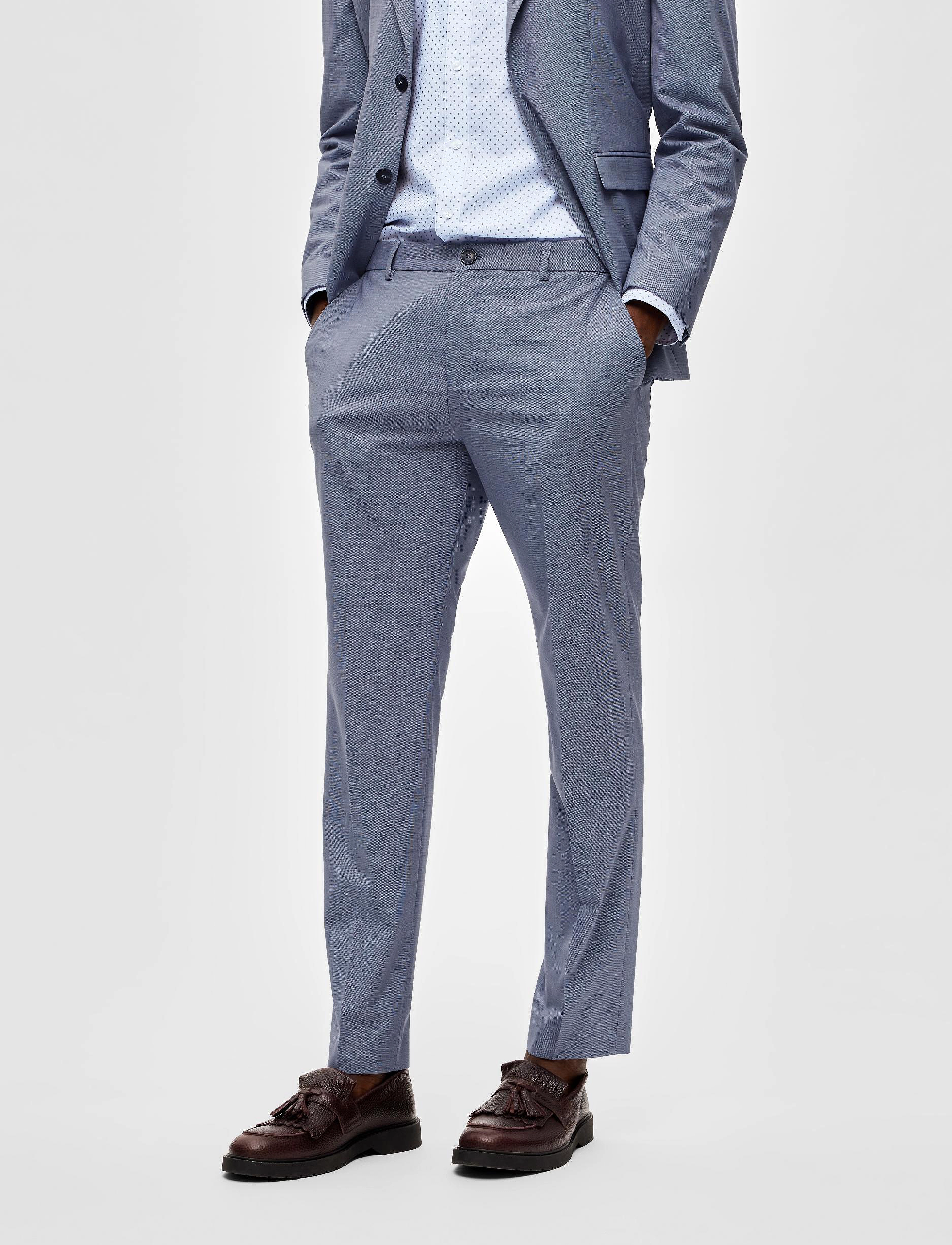 Selected Homme - SLHSLIM-TIMELIAM LT BLU STRUC TRS FLEX B - light blue - 1