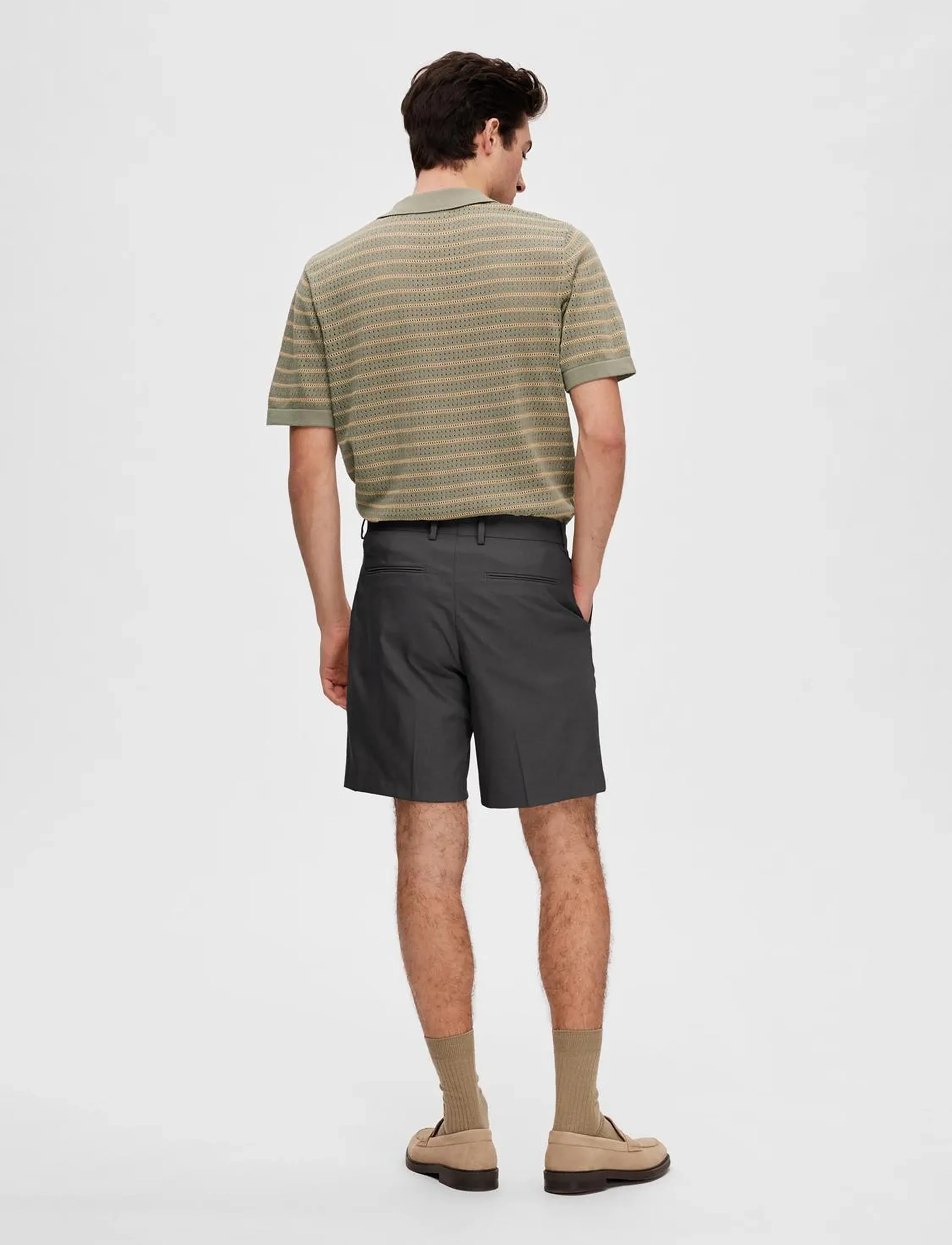 Selected - SLHSLIM-ADAM SHORTS B - laveste priser - black - 3