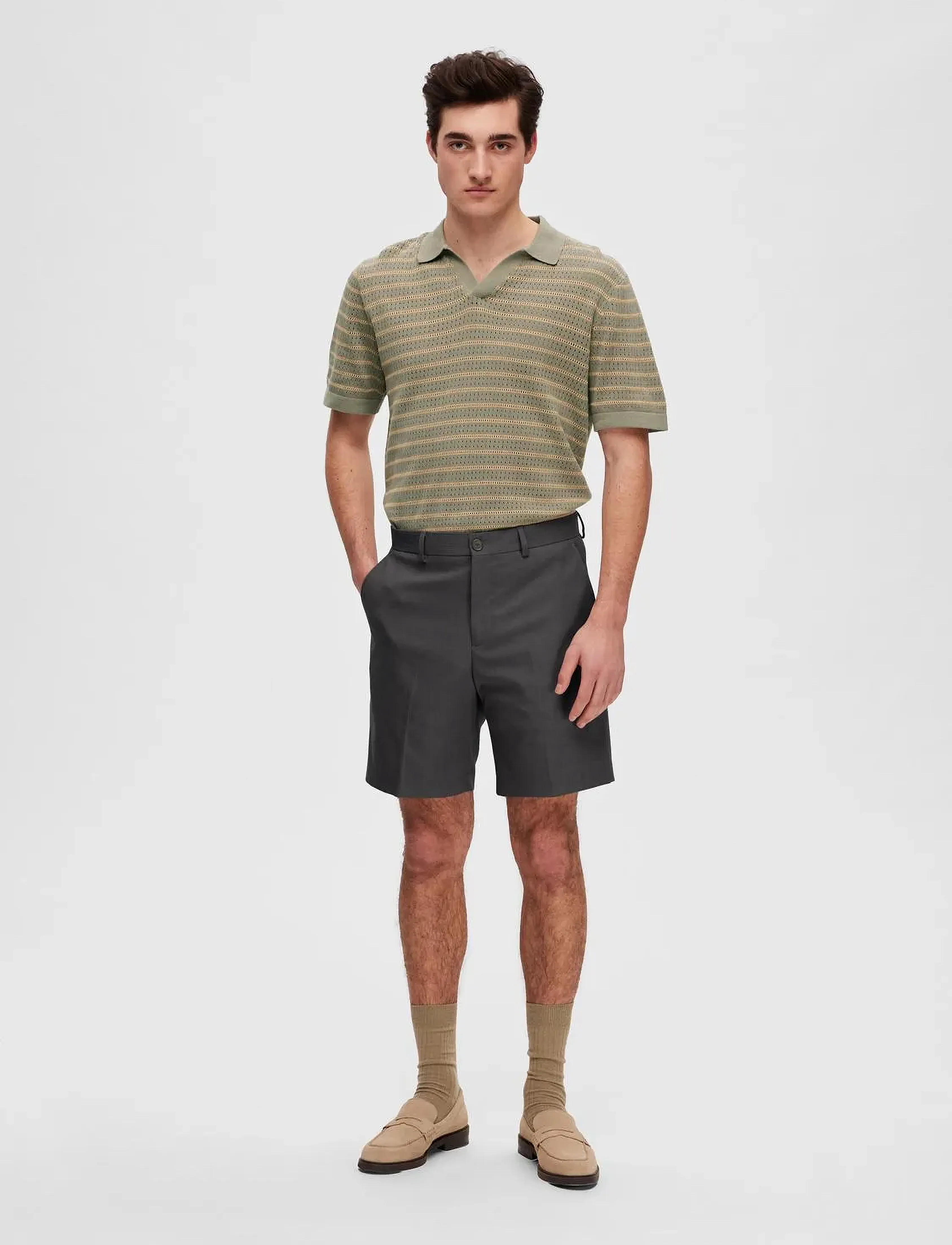 Selected - SLHSLIM-ADAM SHORTS B - laveste priser - black - 4