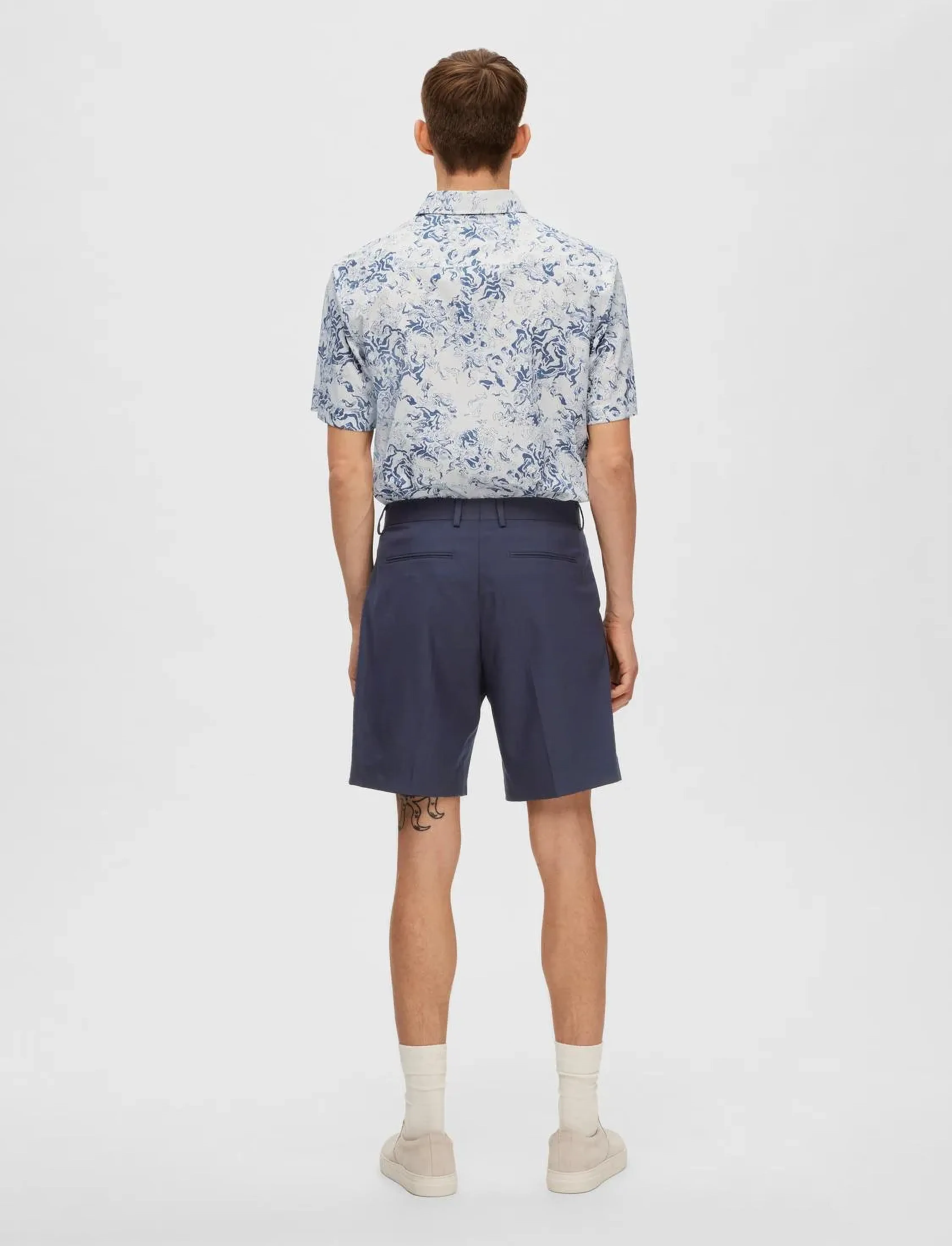 Selected - SLHSLIM-ADAM SHORTS B - laveste priser - dark sapphire - 3