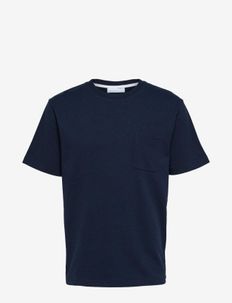 SLHRELAXSOON POCKET SS O-NECK TEE W, Selected Homme