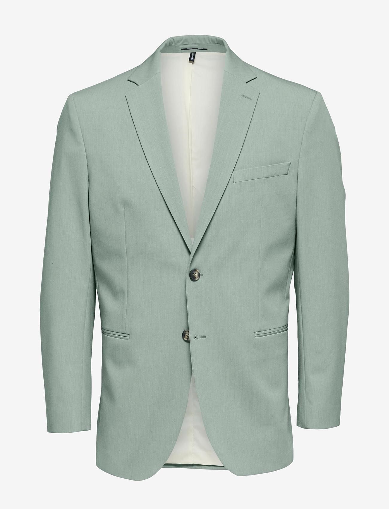 Selected Homme - SLHSLIM-LIAM BLZ FLEX B - double breasted blazers - granite green - 0