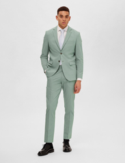 Selected Homme - SLHSLIM-LIAM BLZ FLEX B - double breasted blazers - granite green - 4