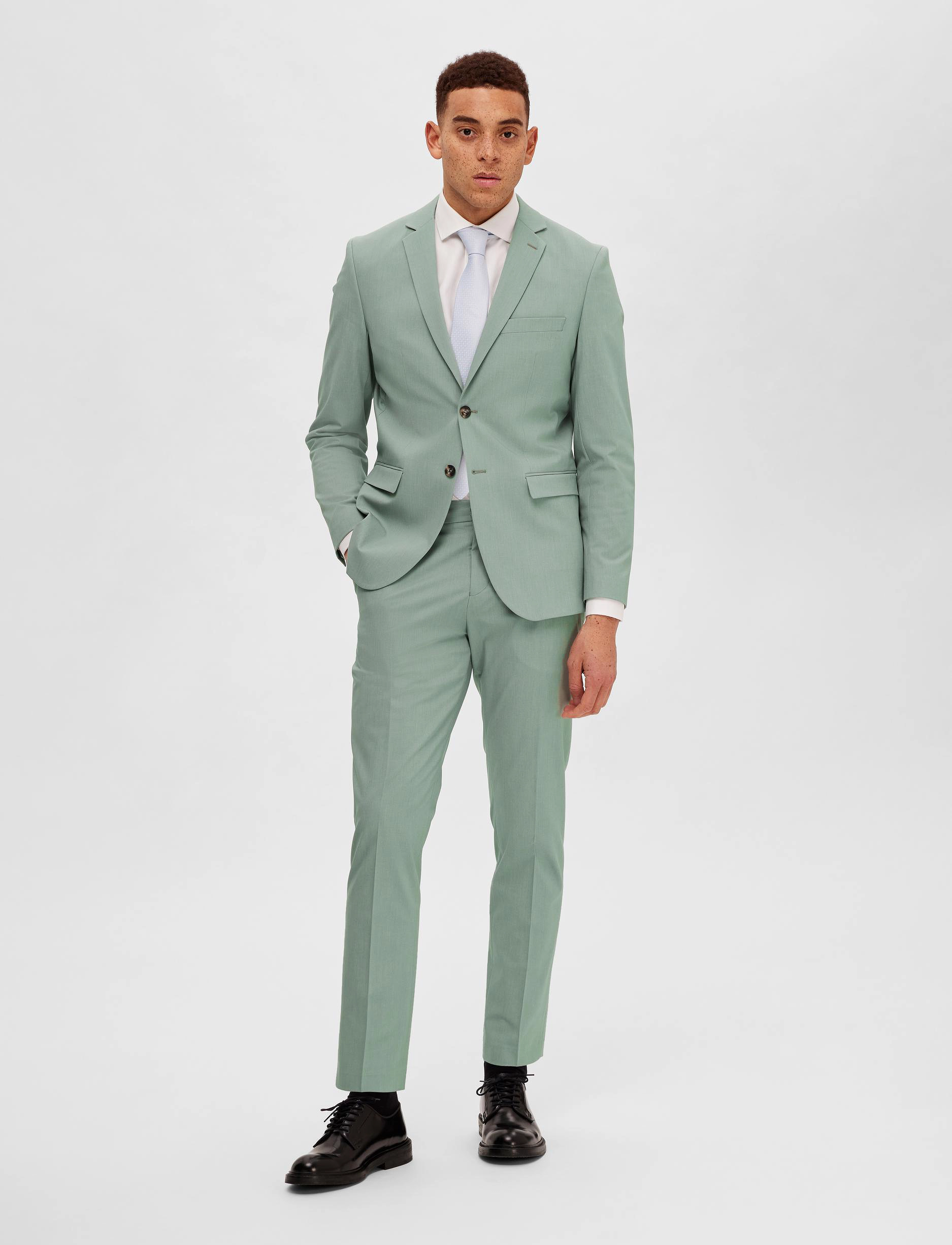 Selected - SLHSLIM-LIAM BLZ FLEX B - granite green - 4