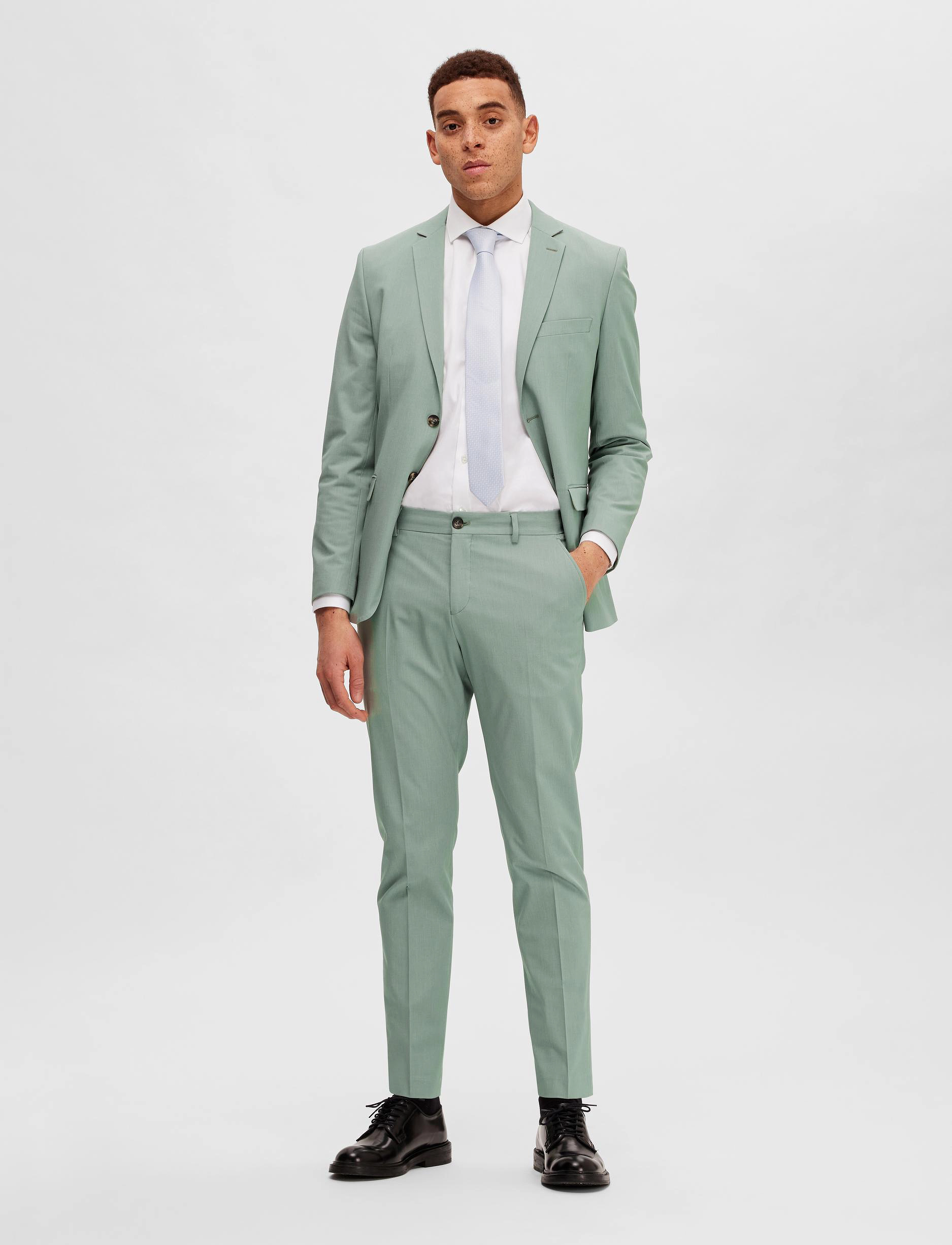Selected - SLHSLIM-LIAM TRS FLEX B - granite green - 5
