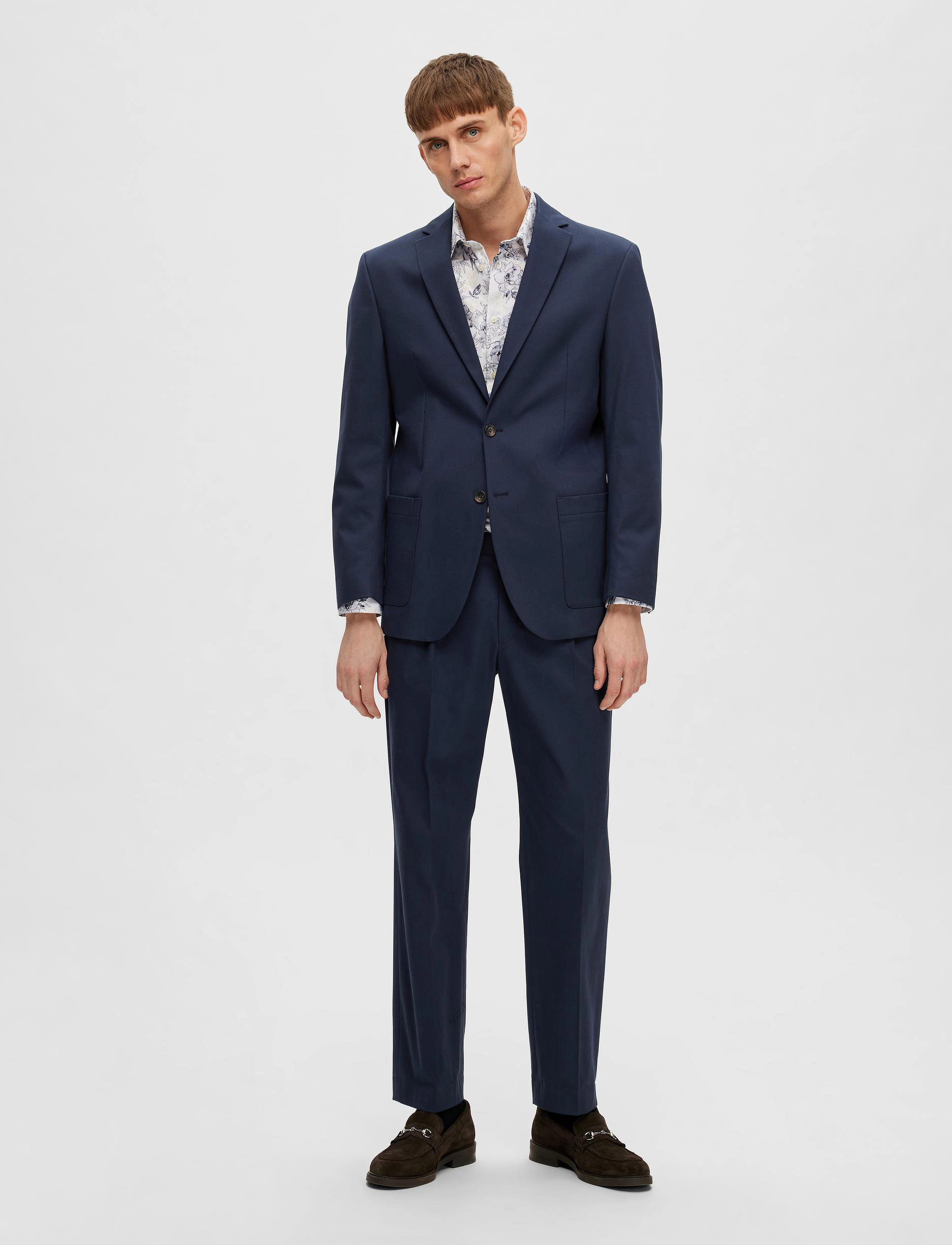 Selected - SLHCOMFORT-GIBSON COTTON BLZ B - navy blazer - 2