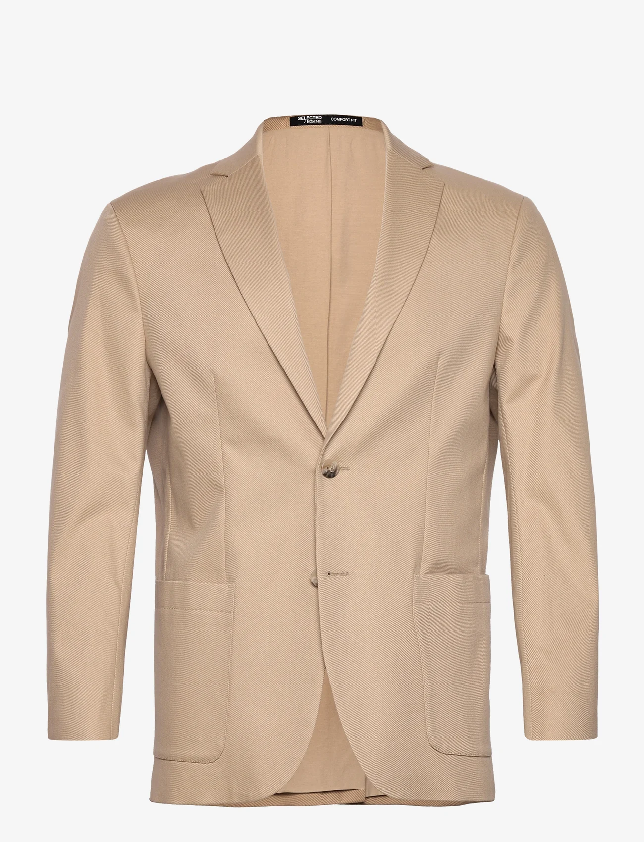 Selected Homme - SLHCOMFORT-GIBSON COTTON BLZ B - dubbelknäppta kavajer - sand - 0