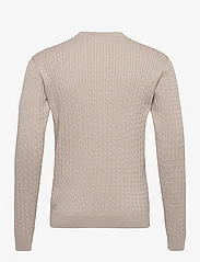 Selected Homme - SLHMADDEN LS KNIT CABLE CREW NECK B - megztiniai su apvalios formos apykakle - fog - 1