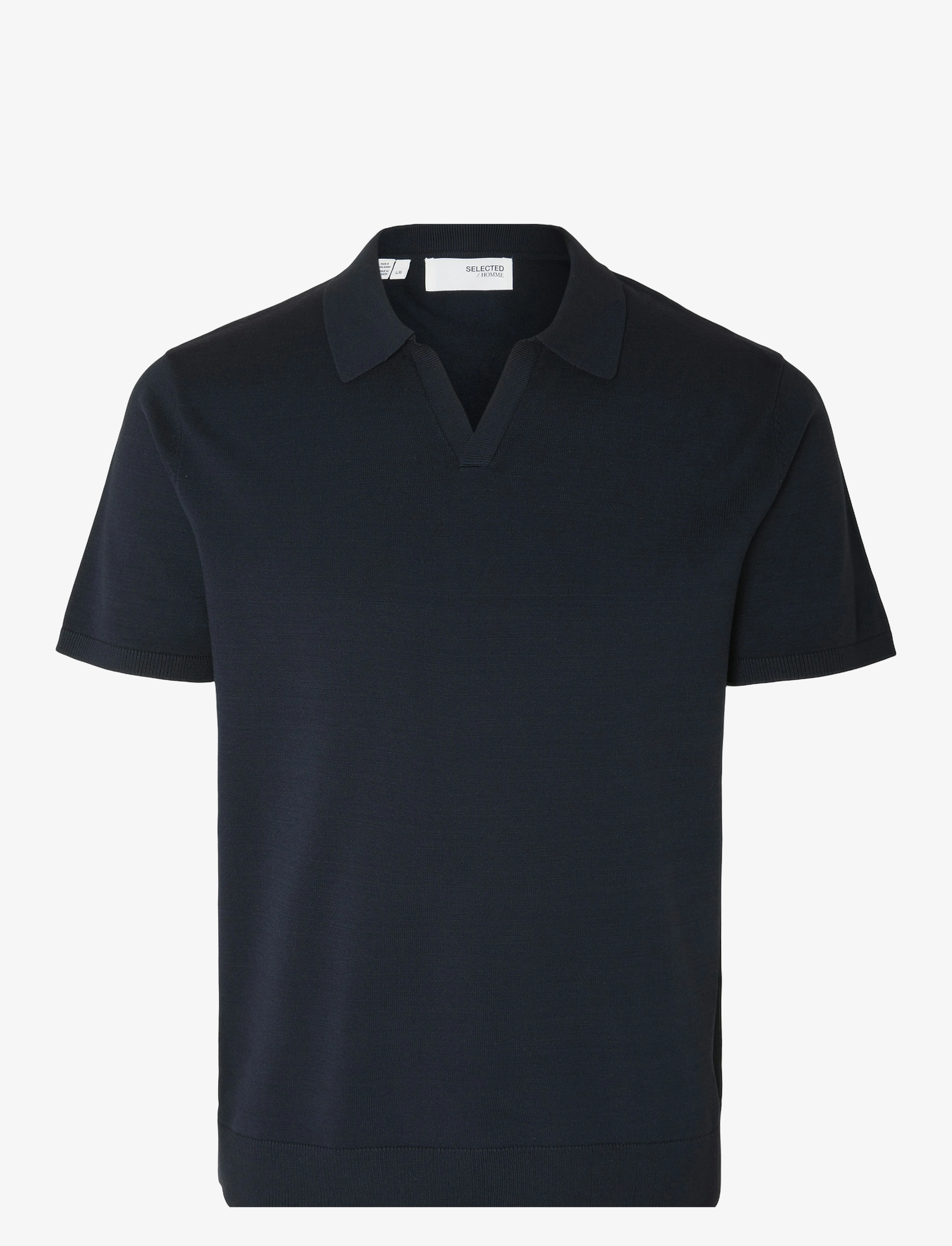 Selected SLHTELLER SS KNIT POLO NOOS - Kleidung - SKY CAPTAIN / navy