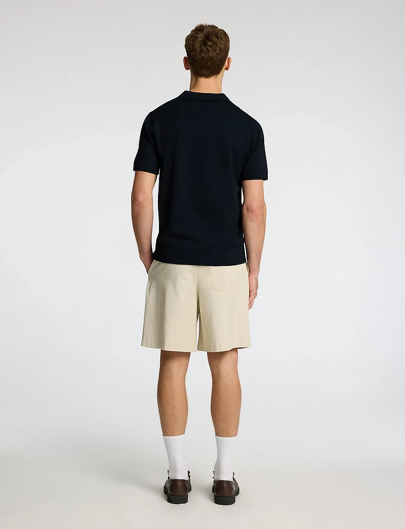 Selected - SLHTELLER SS KNIT POLO NOOS - gestrickte polohemden - sky captain - 2