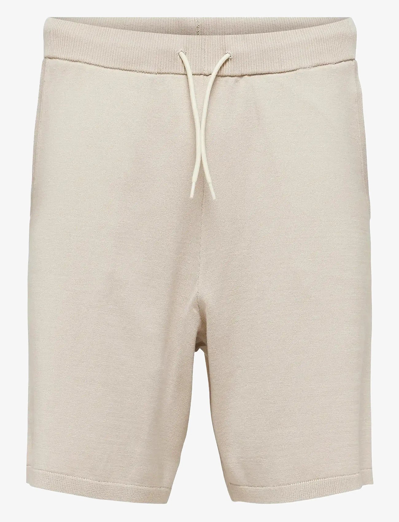 Selected - SLHTELLER KNIT SHORTS - sweatshorts - oatmeal - 0