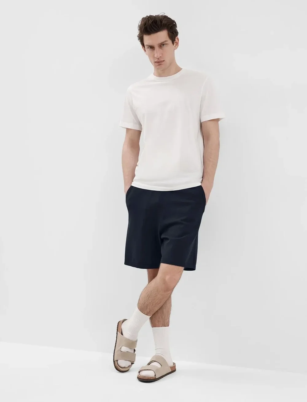Selected - SLHTELLER KNIT SHORTS - sweatshorts - sky captain - 3