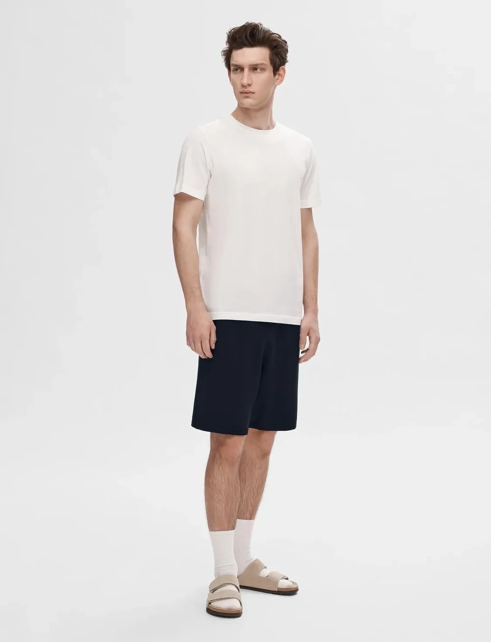 Selected - SLHTELLER KNIT SHORTS - sweatshorts - sky captain - 4
