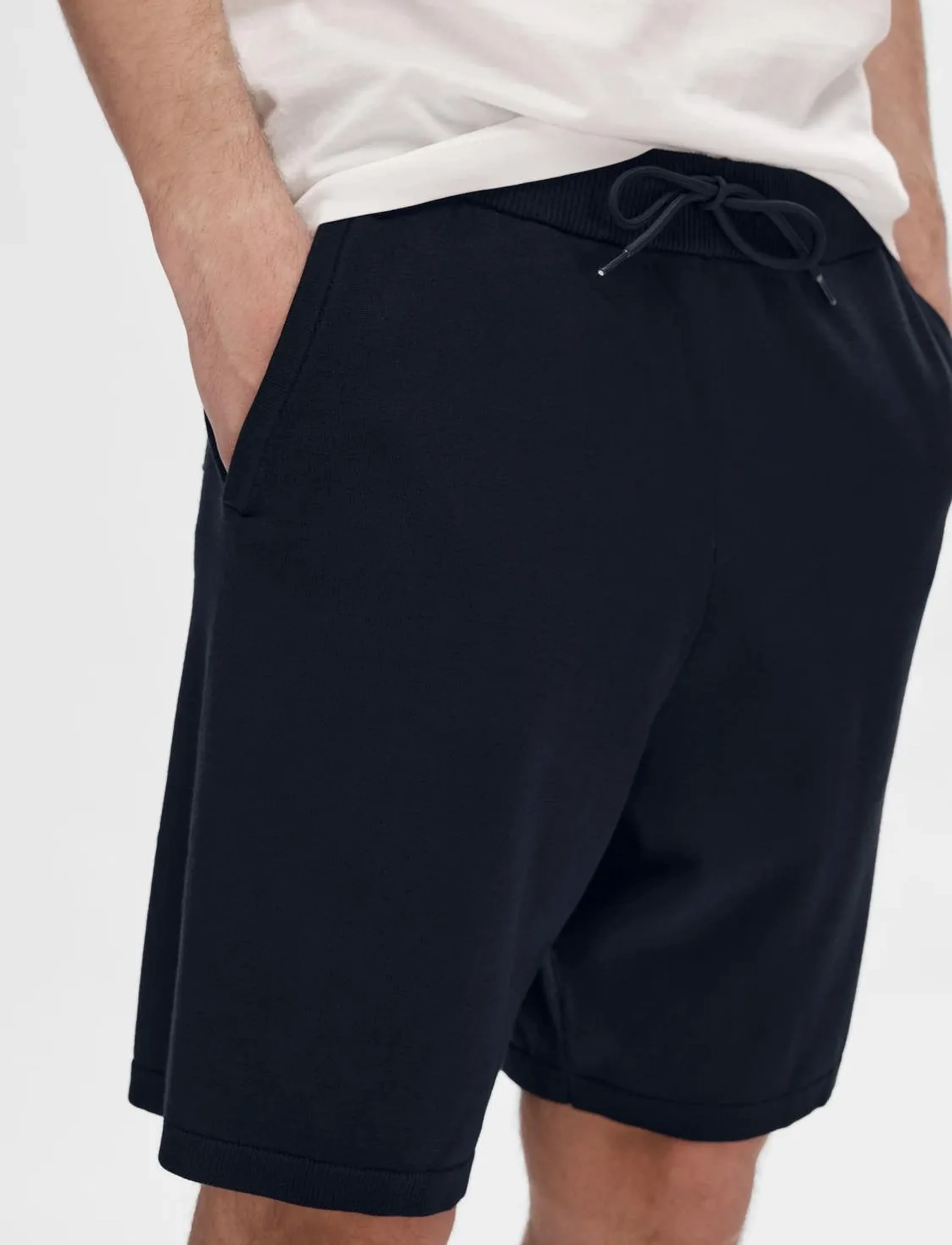 Selected - SLHTELLER KNIT SHORTS - sweatshorts - sky captain - 5