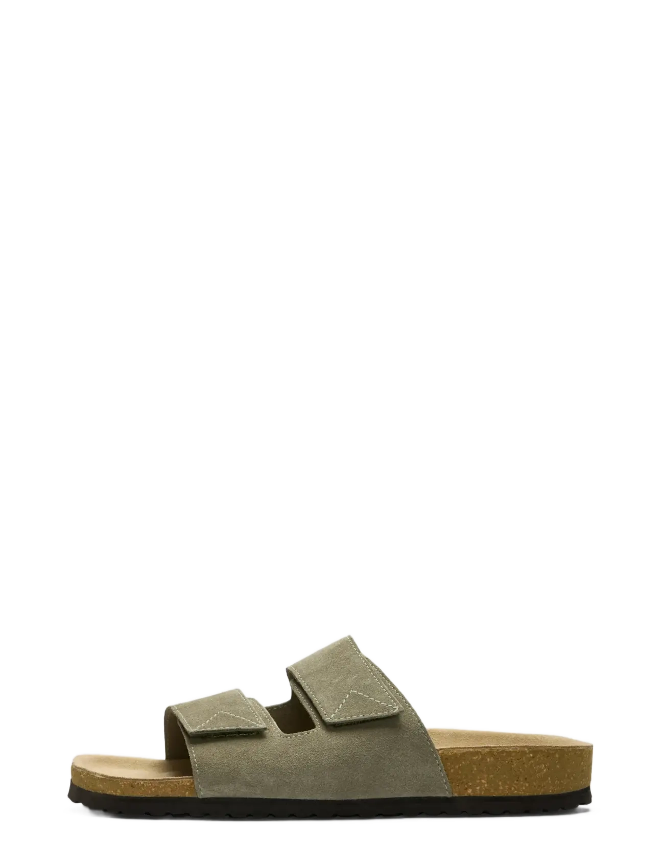 SELECTED Slhbastian Wildleder Strap Slider B Schwarz - 43 - Herren