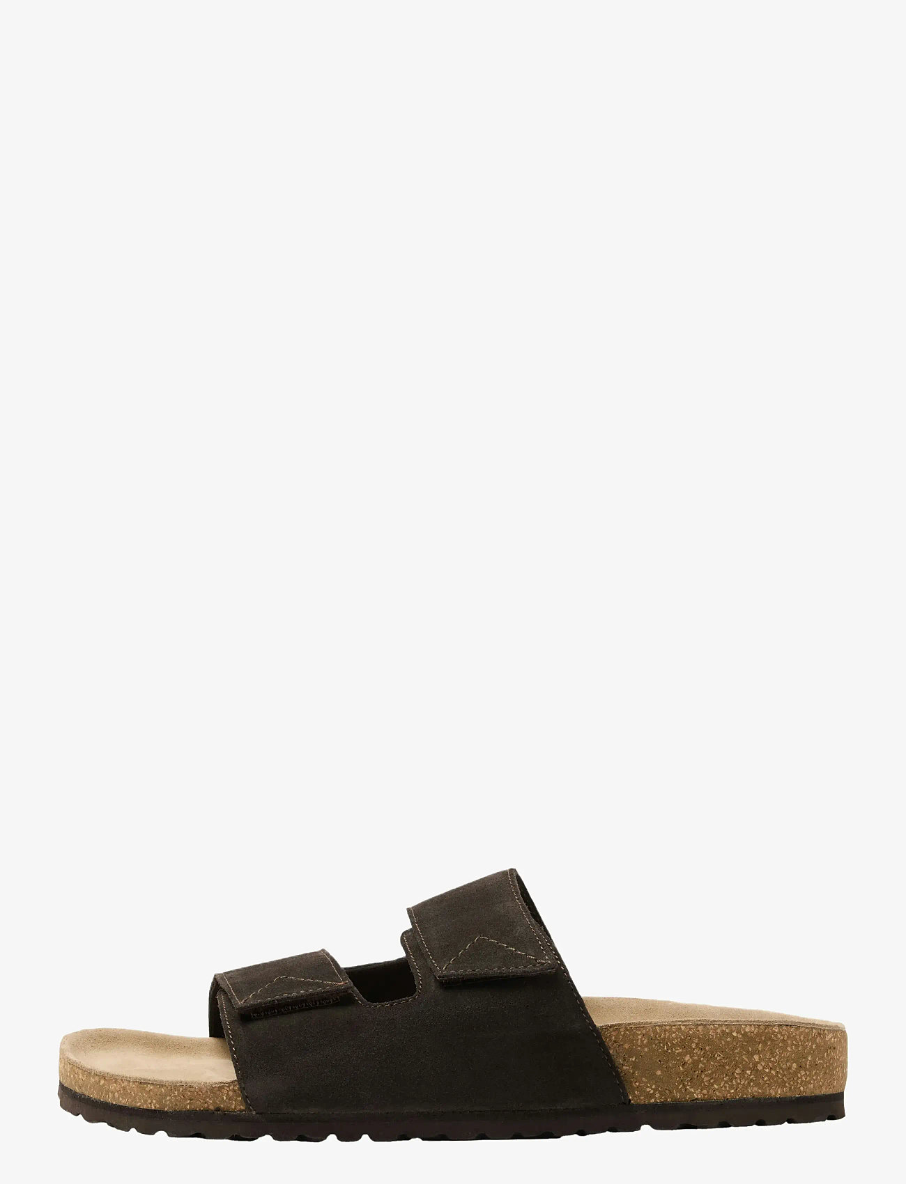 Selected - SLHBASTIAN SUEDE STRAP SLIDER - herren - demitasse - 0